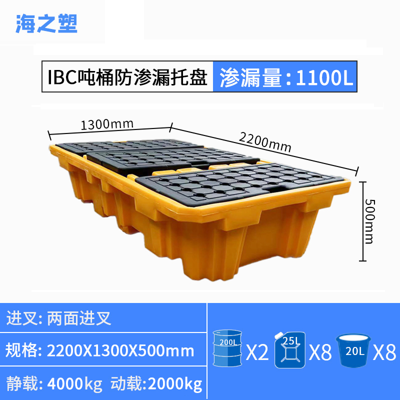 Ton Bucket Leakproof Pallet